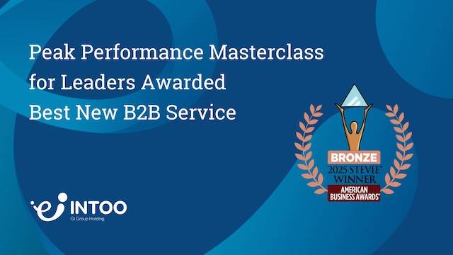 INTOO’s Peak Performance Masterclass Wins Best New B2B Service