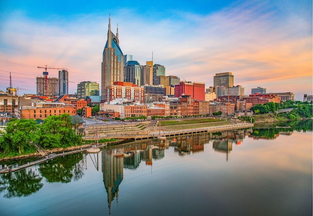 Nashville skyline to represent Nashville outplacement services