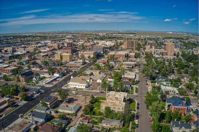 Downtown Cheyenne, WY, representing outplacement services in Cheyenne