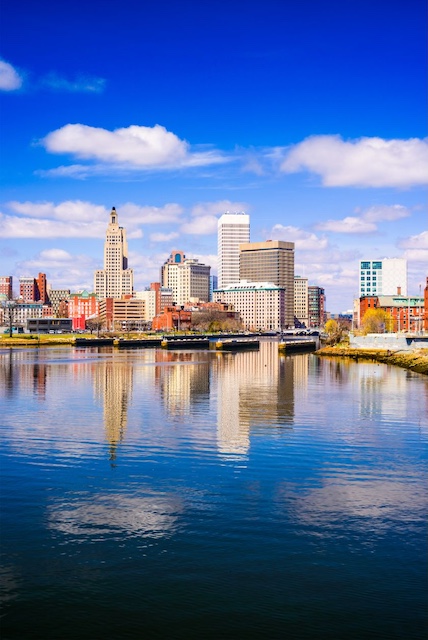 Providence, RI skyline representing outplacement services in Providence