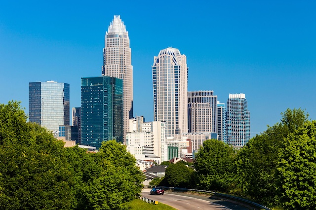 Downtown Charlotte, NC representing outplacement services in Charlotte.